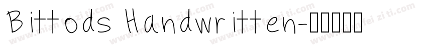 Bittods Handwritten字体转换